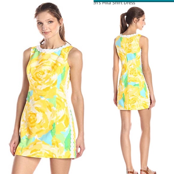 Lilly Pulitzer Dresses & Skirts - Lilly Pulitzer Mila Shift Dress: Size 6, yellow